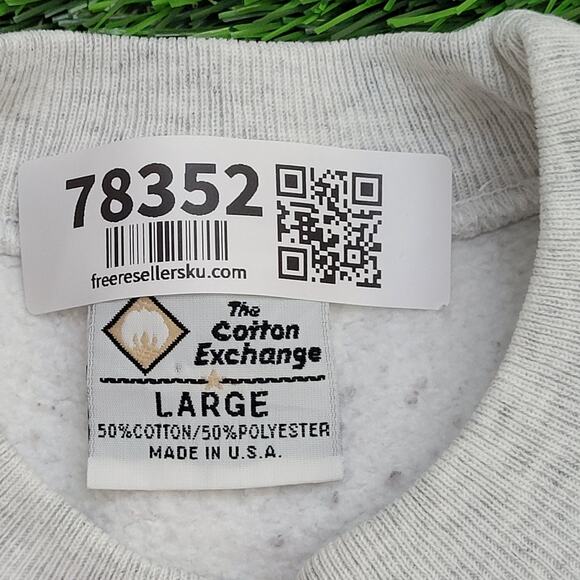 Vintage James-Madison University JMU Cropped Sweatshirt Womens L 21x18 USA - Picture 9 of 10